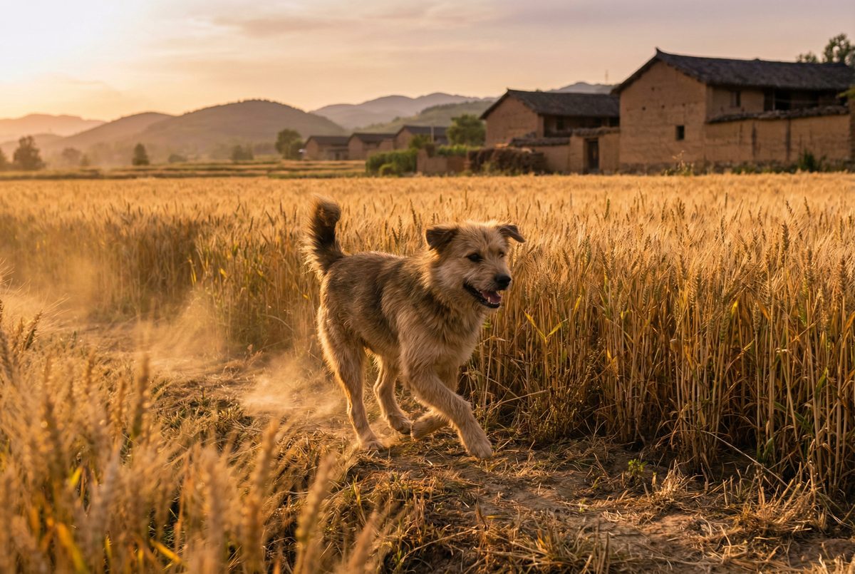 草莓视频田园犬视频教程 中华田园犬乡村生活视频演示